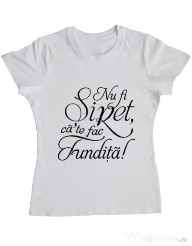 Tricou ADLER dama Nu fi siret Alb