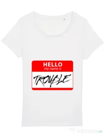 Tricou STANLEY STELLA dama Trouble Alb