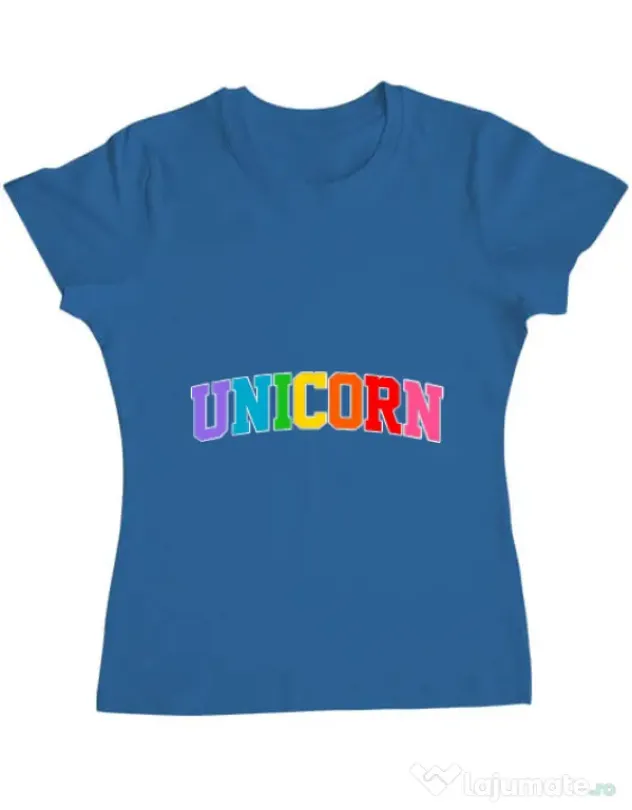 Tricou ADLER dama Unicorn Albastru azuriu