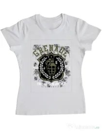 Tricou ADLER dama Grenade Alb