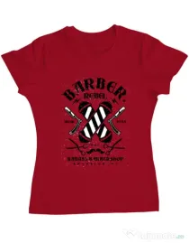 Tricou ADLER dama Barber Rebel II Rosu
