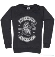Bluza ADLER dama Death Before Dishonor Negru melanj 