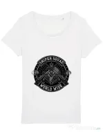 Tricou STANLEY STELLA dama Sniper Squad Alb