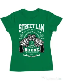 Tricou ADLER dama Street Law Verde mediu