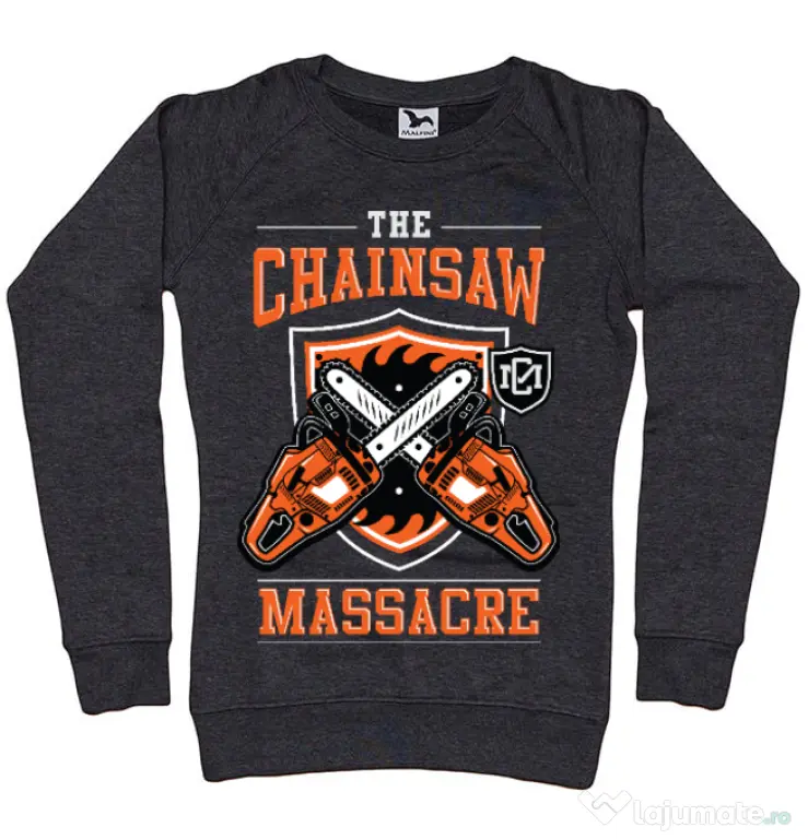 Bluza ADLER dama The Chainsaw Massacre Negru melanj