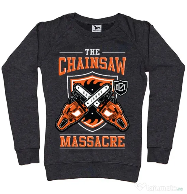 Bluza ADLER dama The Chainsaw Massacre Negru melanj