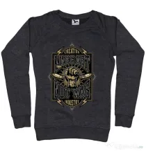 Bluza ADLER dama Make Art Not War Negru melanj