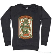 Bluza ADLER dama Vintage Robot Negru melanj