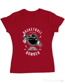 Tricou ADLER dama Basketball Bomber Rosu