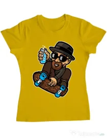 Tricou ADLER dama Chemical board Galben