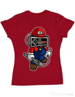 Tricou ADLER dama Player head Rosu