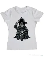 Tricou ADLER dama Vendetta Biker Alb