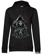 Hoodie dama cu gluga Vendetta Biker Negru