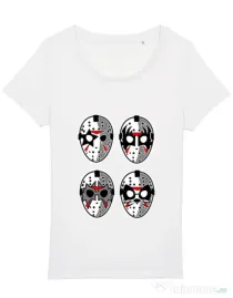 Tricou STANLEY STELLA dama Jason Rock Faces Alb