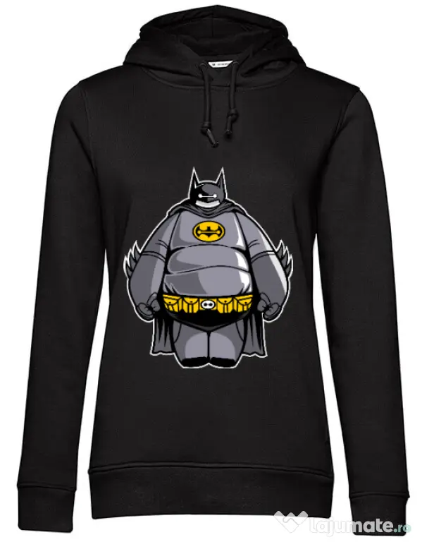 Hoodie dama cu gluga Batmax Negru