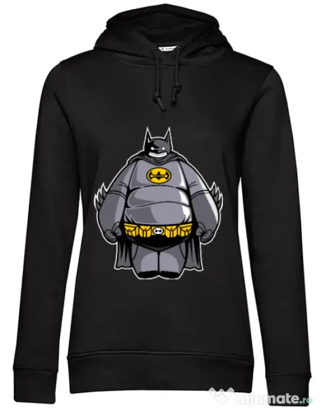 Hoodie dama cu gluga Batmax Negru