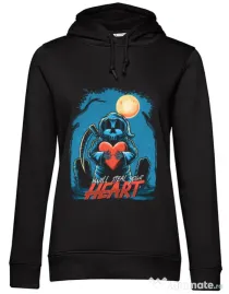 Hoodie dama cu gluga Steal Heart Negru