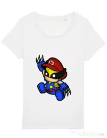 Tricou STANLEY STELLA dama Mario Wolverine Alb