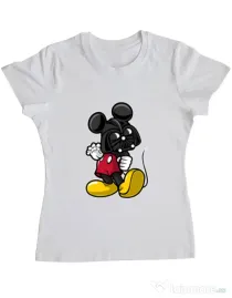 Tricou ADLER dama Darkmouse Alb