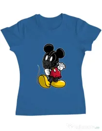 Tricou ADLER dama Mickey Bane Albastru azuriu