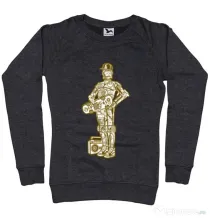 Bluza ADLER dama Street C3PO Negru melanj