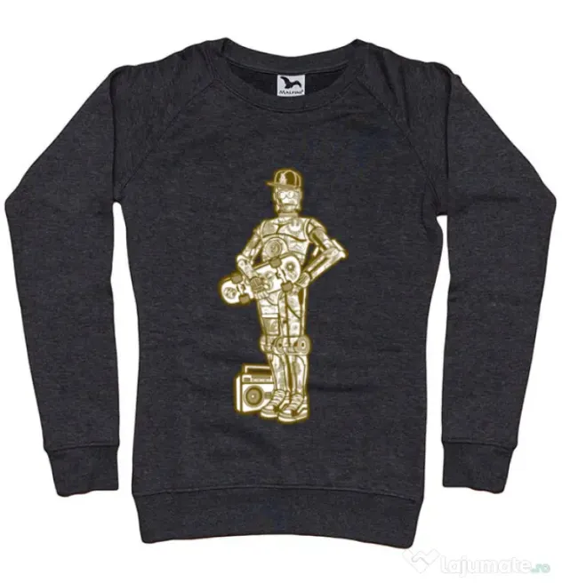 Bluza ADLER dama Street C3PO Negru melanj