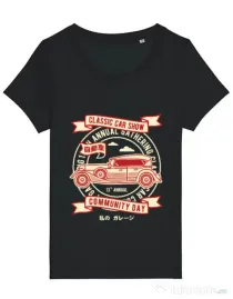 Tricou STANLEY STELLA dama Classic Car Show Negru