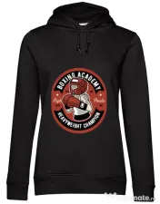 Hoodie dama cu gluga Boxing Academy Negru 