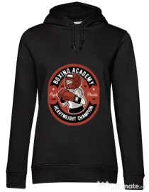 Hoodie dama cu gluga Boxing Academy Negru