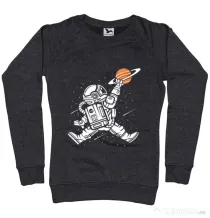 Bluza ADLER dama Space Jump Negru melanj