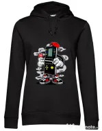 Hoodie dama cu gluga Brick Gamers Negru