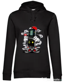 Hoodie dama cu gluga Brick Gamers Negru