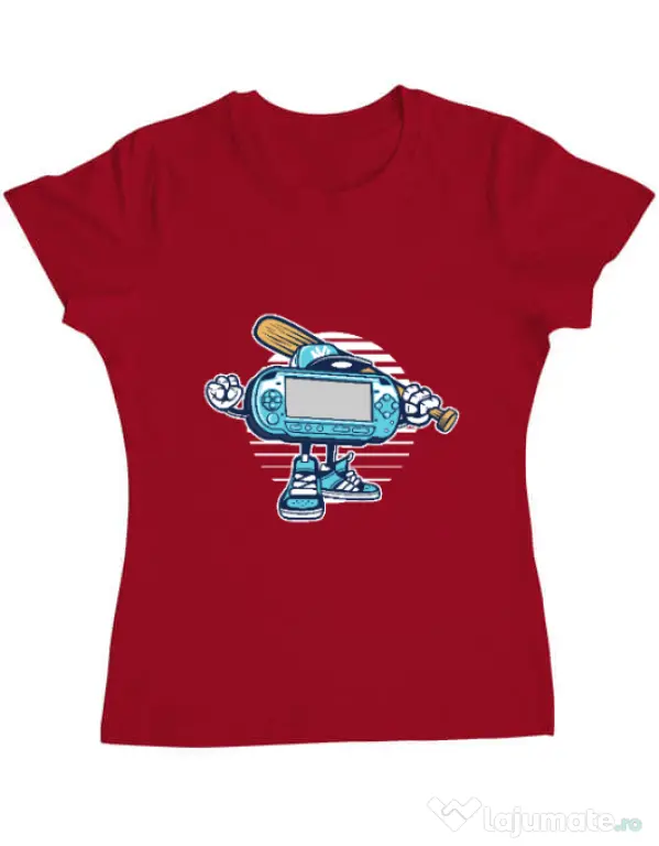 Tricou ADLER dama Game On Rosu