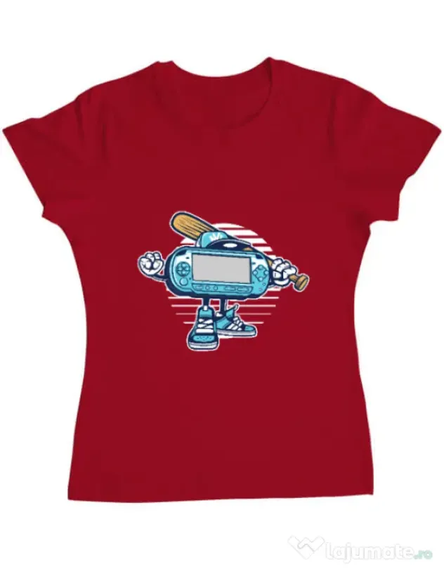 Tricou ADLER dama Game On Rosu