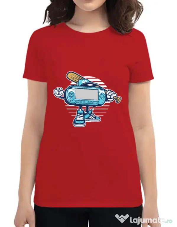 Tricou ADLER dama Game On Rosu