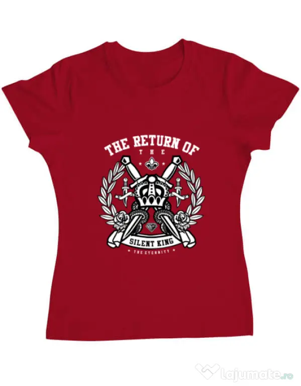 Tricou ADLER dama Crown Rosu