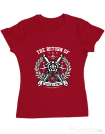 Tricou ADLER dama Crown Rosu