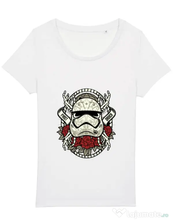Tricou STANLEY STELLA dama Sugar Skull Trooper Alb