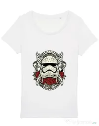 Tricou STANLEY STELLA dama Sugar Skull Trooper Alb