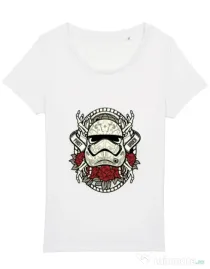 Tricou STANLEY STELLA dama Sugar Skull Trooper Alb