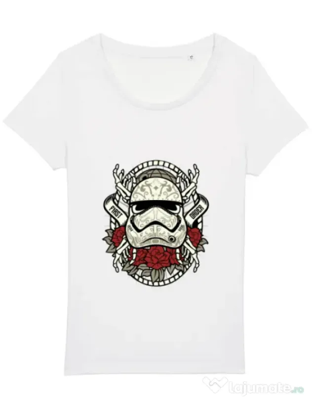 Tricou STANLEY STELLA dama Sugar Skull Trooper Alb