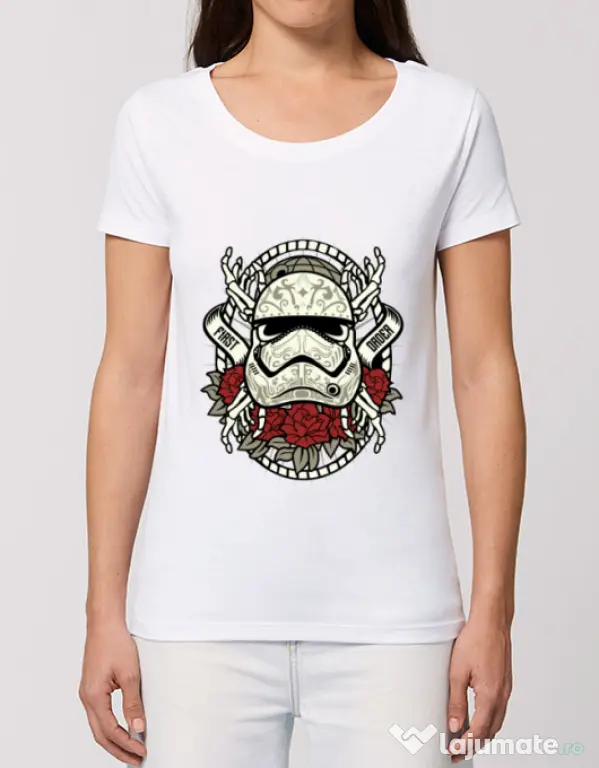 Tricou STANLEY STELLA dama Sugar Skull Trooper Alb