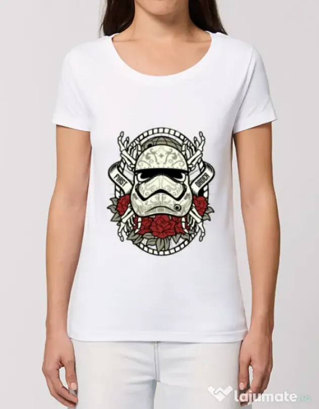Tricou STANLEY STELLA dama Sugar Skull Trooper Alb