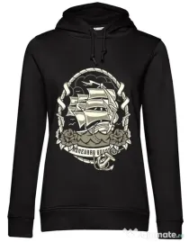 Hoodie dama cu gluga Ship Negru