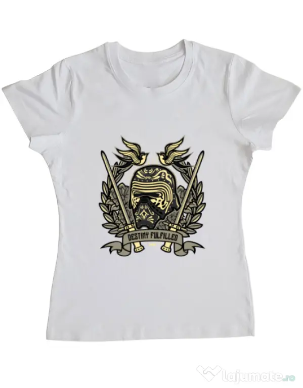 Tricou ADLER dama Destiny Fulfilled Alb
