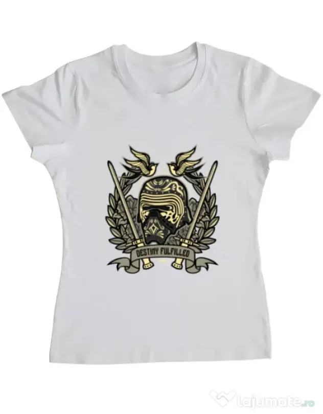Tricou ADLER dama Destiny Fulfilled Alb