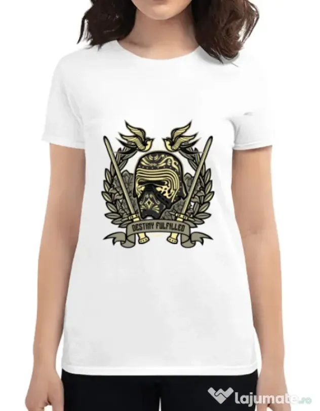 Tricou ADLER dama Destiny Fulfilled Alb