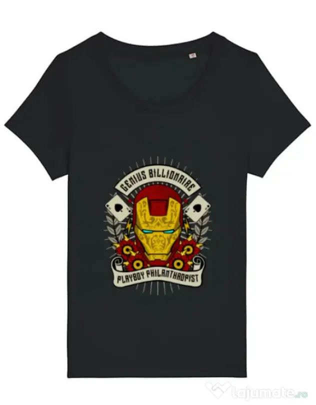 Tricou STANLEY STELLA dama Genius Billionaire Negru