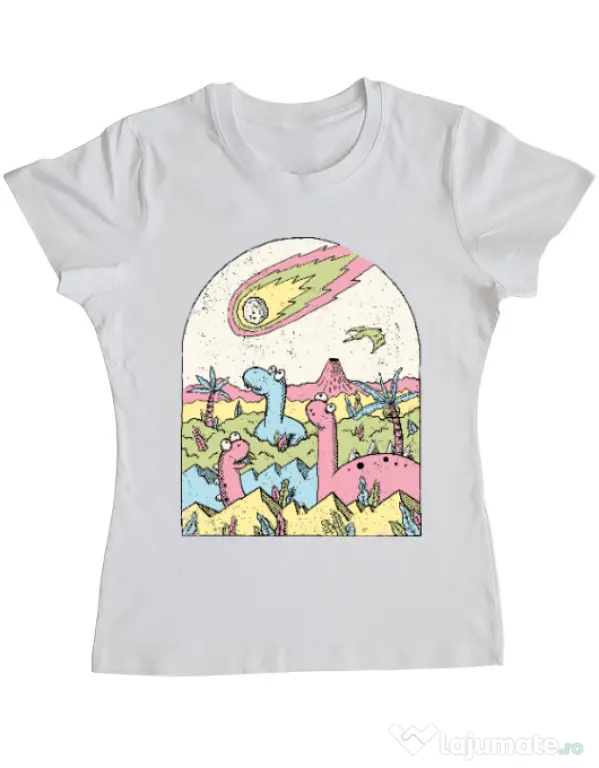 Tricou ADLER dama Asteroid Alb