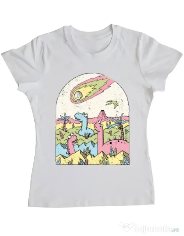 Tricou ADLER dama Asteroid Alb